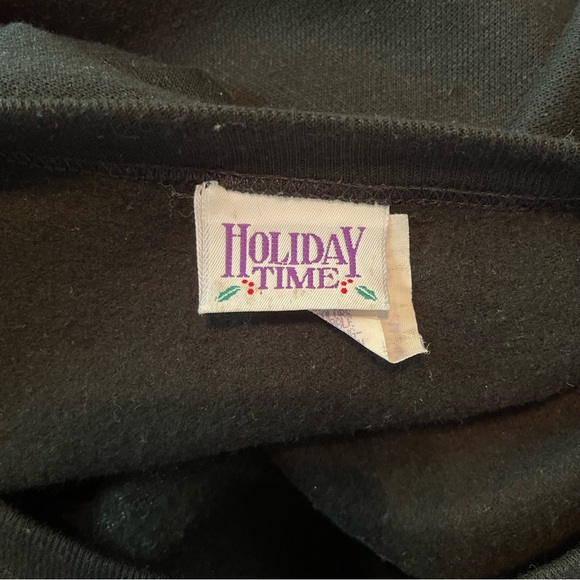 Holiday time vintage ugly printed Christmas sweatshirt - Picture 7 of 10